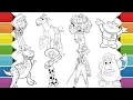 Disney Toy Story Coloring Book Compilation I Buzz Lightyear Woody Jessie Bullseye Mr Potato Rex