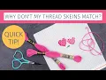 Why are Some DMC Embroidery Thread Skeins a Different Colour