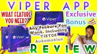 viper review u0026 demo app with tiktok automation feature get viper app with amazing bonus pack 