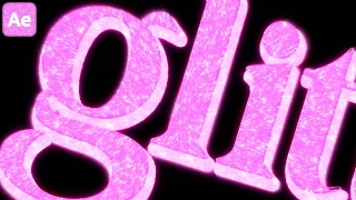 Create A Glitter Effect in After Effects QUICK EASY