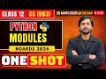 Class 12 CS Python Modules CBSE Computer Science 2026 Live Boards Preparation
