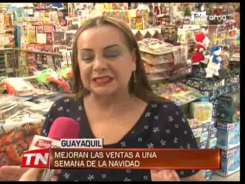 Mejoran las ventas a una semana de la navidad