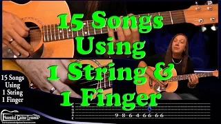 15 1 String Guitar Songs - Beginners Guitar Songs