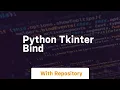 python tkinter bind