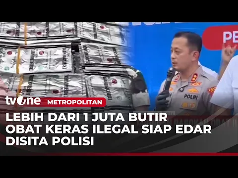 Gudang Penyimpanan Obat Keras Siap Edar Digerebek Polisi