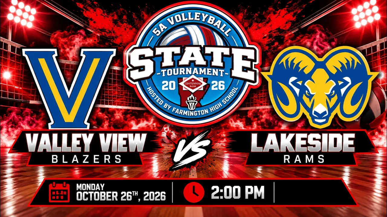 5A State Volleyball - Valley View Vs Lakeside