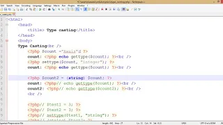 Type Casting in PHP Learn PHP and MySqli in Urdu Complete Part 35 of 120