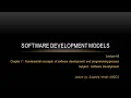 SD Lecture 2 - Software Development Models
