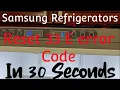 How to Reset a Samsung Refrigerator After a Power Outage and Clear Error Screen 33 E Error Code