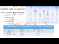 Sample Size Calculations Both consumer and producer risks