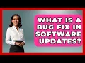 What Is A Bug Fix In Software Updates - Tech Terms Explained