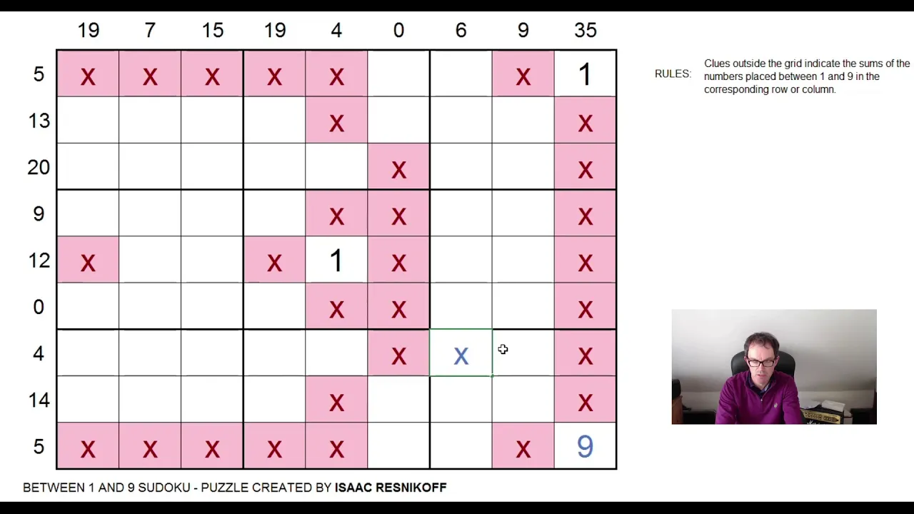 Between 1&9 Sudoku AKA "Sandwich Sudoku"!
