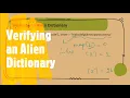 Verifying an Alien Dictionary LeetCode 953 Coders Camp