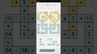 Cross Math Level 36 solution