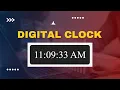 How to Create a Digital Clock using HTML CSS JavaScript Beginner Project