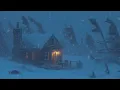 Download Lagu 💨 Winter Storm Ambience with Icy Howling Wind Sounds for Sleeping, Relaxing and Studying Background