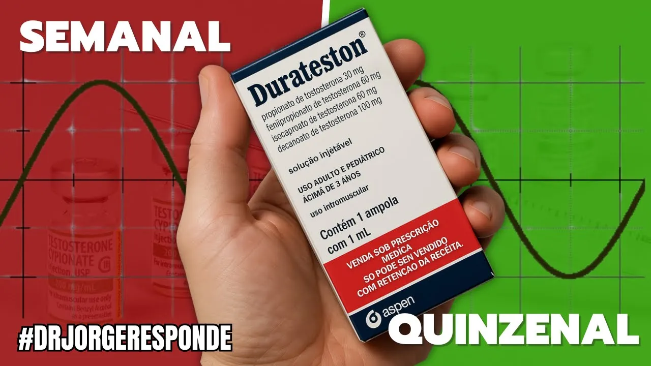 A DIFERENÇA ENTRE APLICAR DURATESTON SEMANALMENTE OU QUINZENALMENTE #DRJORGERESPONDE