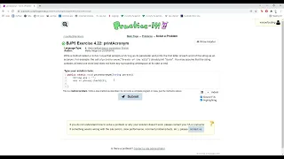 Exercise 4 22 printAcronym Java Tutorial Practice-It