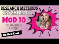 Multivariate Design and Analysis