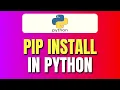 How To Install PIP In Python 3 10 PIP Install in Python PIP Python beginner tutorial Tutorial