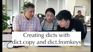Python standard library dict copy and dict fromkeys