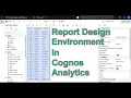 110 Creation of a simple report in Cognos