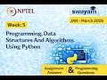 Programming DSA using Python NPTEL Answers Programming Assignments Week 5 2026