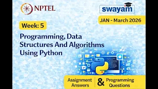 Programming DSA using Python NPTEL Answers Programming Assignments Week 5 2026