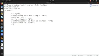 8 C Program Using strchr And strrchr Function