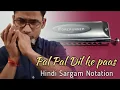 Download Lagu Pal Pal Dil ke Paas । Notation in  Sargam (Saregama  Easttop forerunner 1248 Harmonica । Lesson 0023