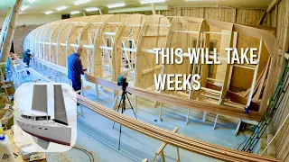 16 % Of A Planked Hull – DIY 50 Ft Boat Build – Ep. 346 RAN Sailing