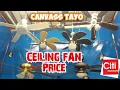 CEILING FAN WITH LIGHT DESIGN CANVASS TAYO SA CITIHARDWARE
