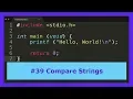 C Tutorial - Compare Strings