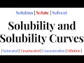 SOLUBILITY AND SOLUBILITY CURVES