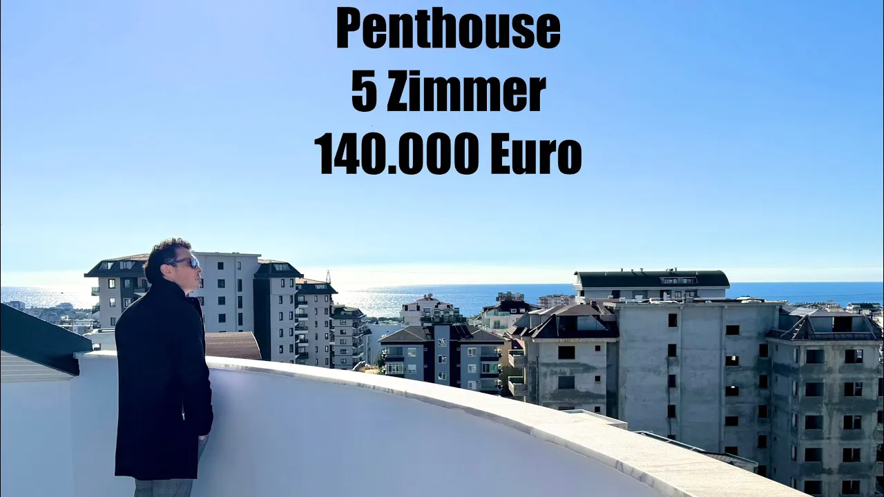 Sea-View 4-Bedroom Penthouse in Avsallar with sea view