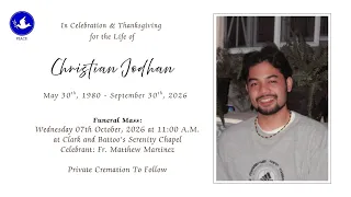 Funeral Mass of Christian Jodhan