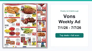 Vons Weekly Ad 26 - 26 Top Deals