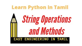 Strings in python Learn python in tamil learninglaunch2181