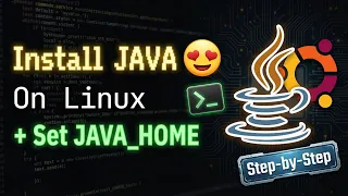 How to Install Java 21 on Linux Set JAVA - HOME Run JShell 2026