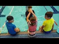 Lailah learning to swim