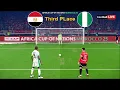 Lagu Egypt vs Nigeria - Penalty Shootout | Third Place Africa Cup of Nations 2025 | eFootball PES