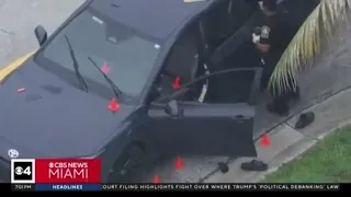 Alleged robber shot and killed by driver in Miami Gardens police and witnesses say
