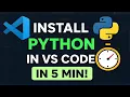 Python Installation in VS Code - Step by Step in Telugu 2025 Guide