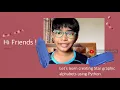 Create star graphic alphabets using Python Python tutorial for kids Dictionaries in Python