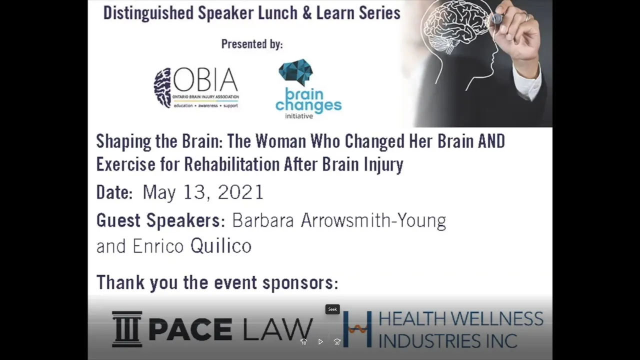 Shaping the Brain AND Exercise for Rehabilitation After Brain Injury