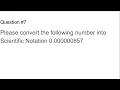 Quiz Scientific Notation Standard Form Version