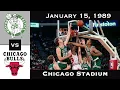 Full Game Air Jordan vs The Boston Mystique Bulls vs Celtics January 15 1989
