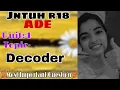 Jntuh r18 unit4 ade combinational circuit for decoder very important
