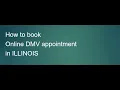 How to book DMV appointment online for the same day or for future in the state of ILLINOIS
