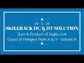 SKILLRACK DAILY CHALLENGE AND DAILY TEST SOLUTION 24-03 C Java Python